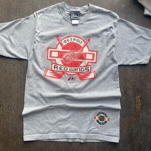 90s Detroit Redwings Vintage NHL Shirt Size Medium